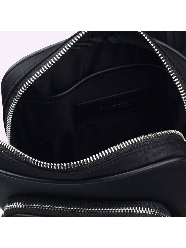 Luxury Burberry Logo Print Kieran Cross Bag Black