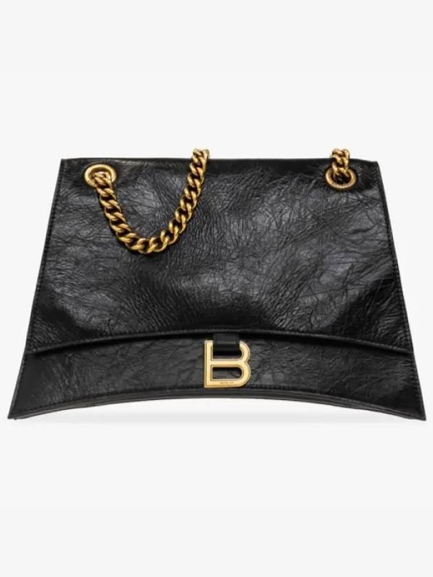 Luxury Balenciaga Trending 2026 Crush Medium Shoulder Bag Black