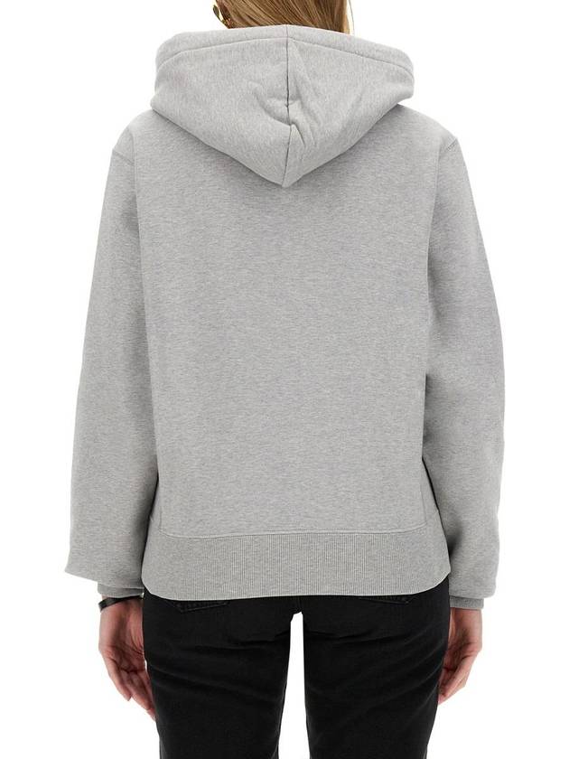 Luxury Saint Laurent Trending 2025 Cassandre Organic Cotton Hoodie Grey
