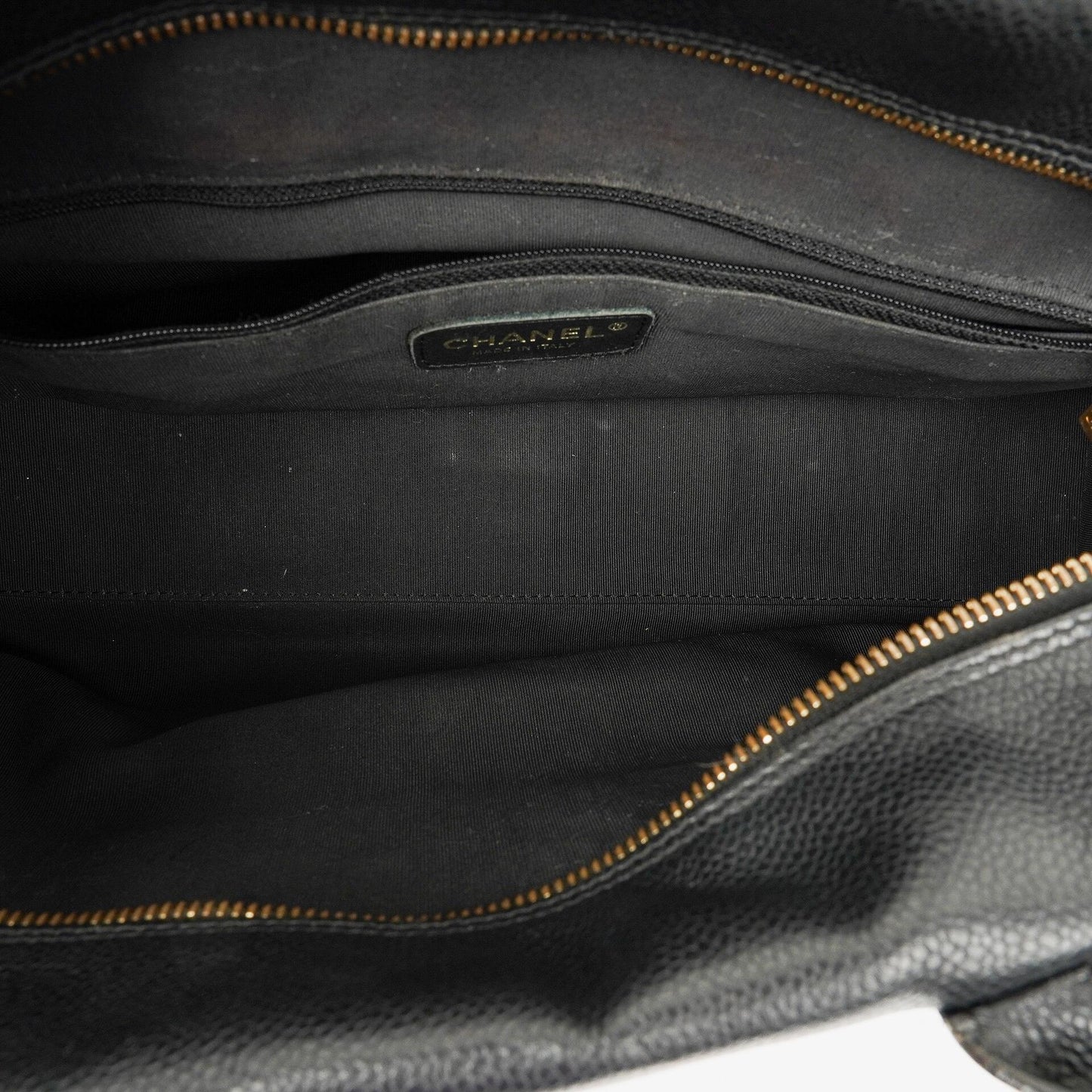 Chanel Black Caviar Boston Bag