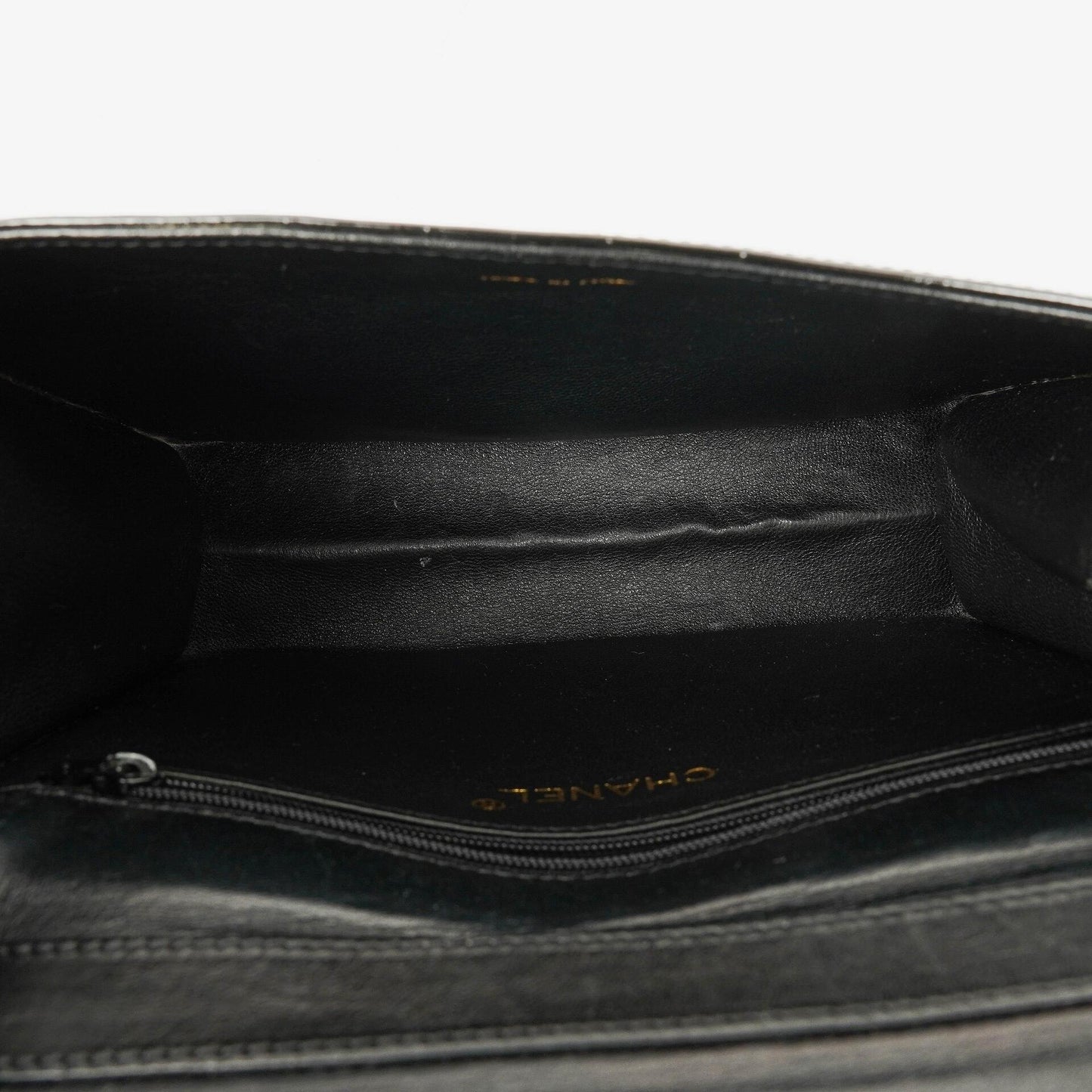 Chanel CC Black Envelope Patent Leather Multi Chain Shoulder Bag