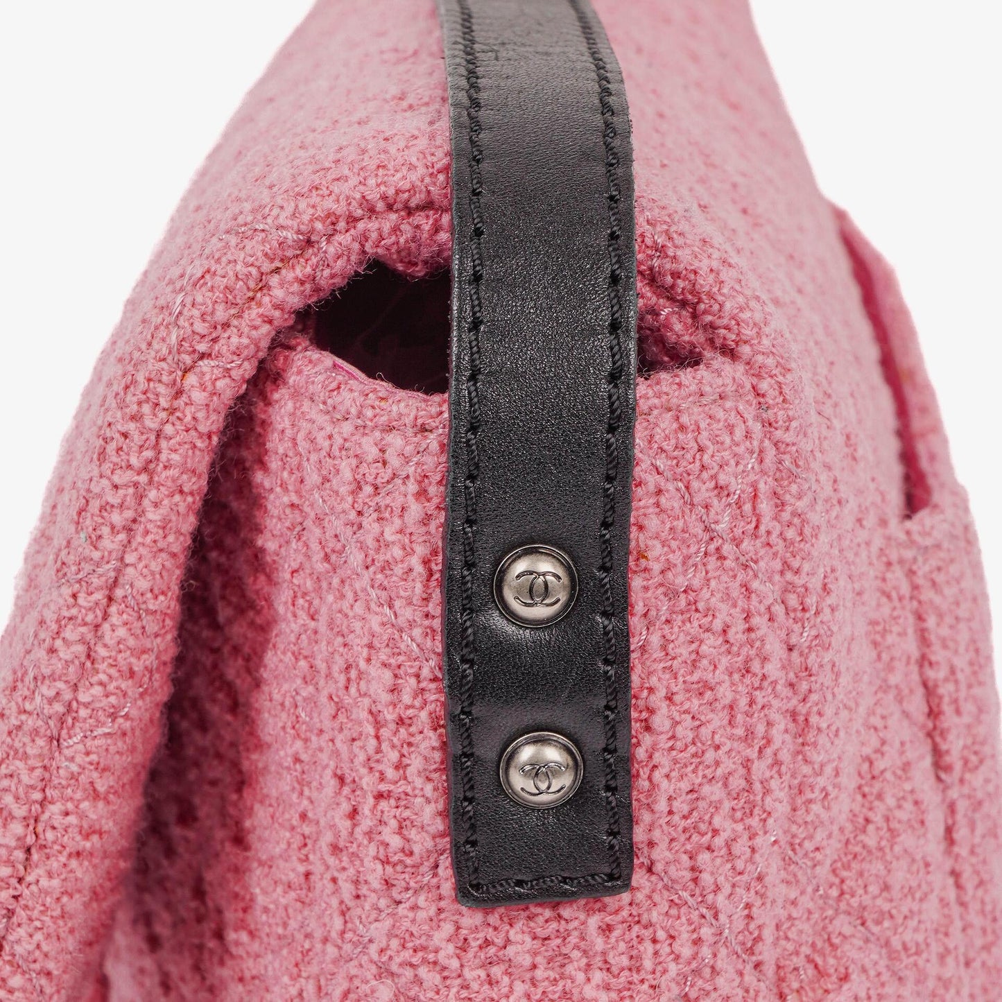 Chanel Easy Tweed Jumbo Pink 2.55 Reissue Messenger Flap Bag