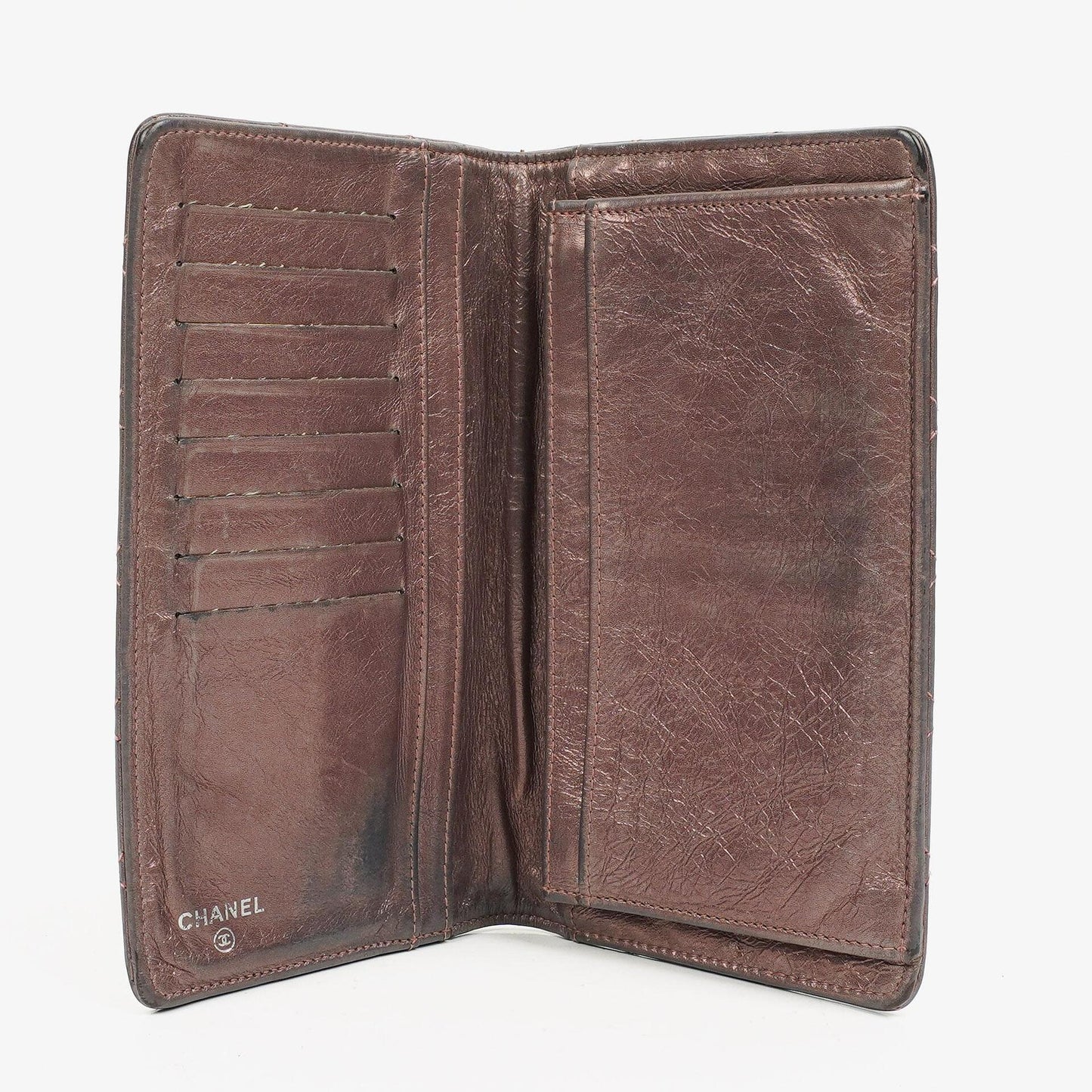 Chanel Purple Quilted Aged Calfskin Reissue 2.55 Yen Wallet