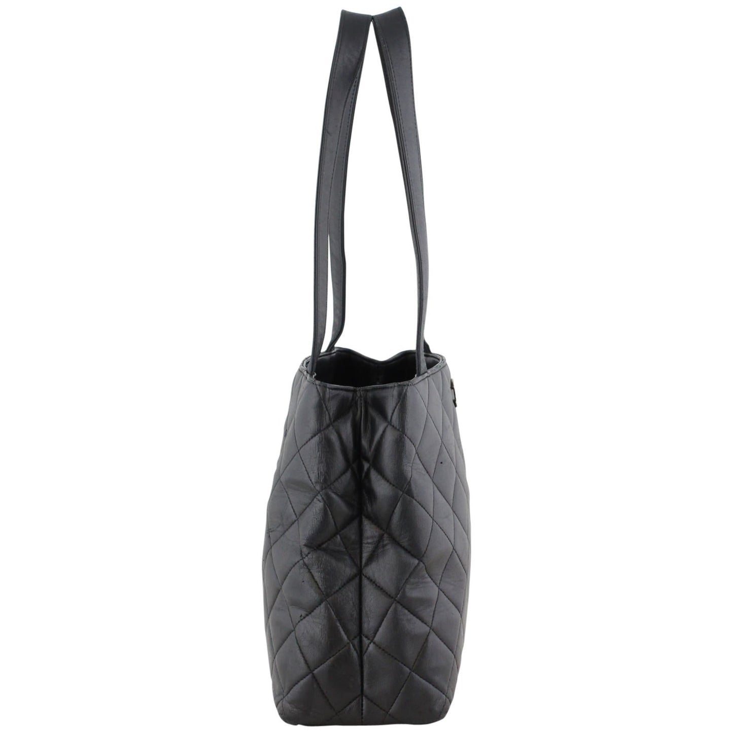 Chanel Vintage CC Quilted Shopper Tote