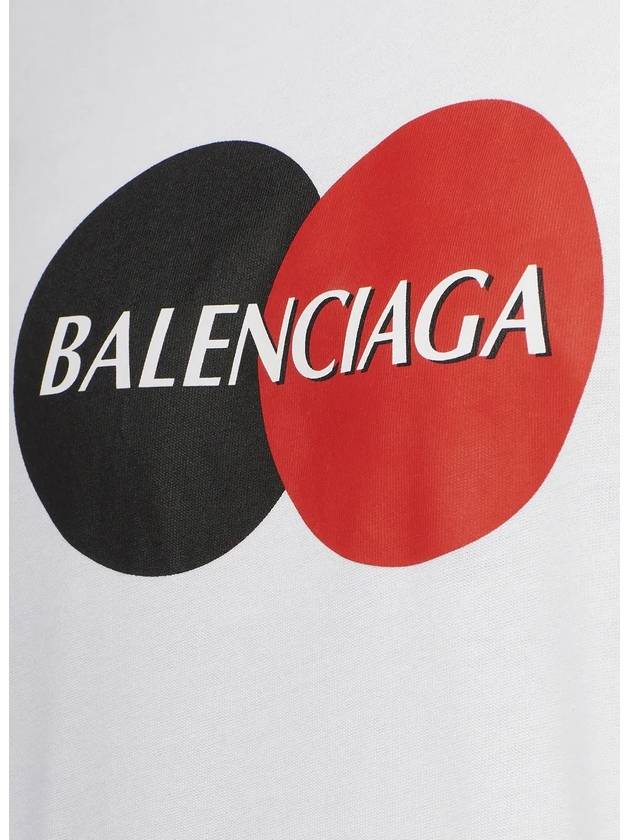 Luxury Balenciaga Trending 2026 Uniform Logo Short Sleeve T-shirt White