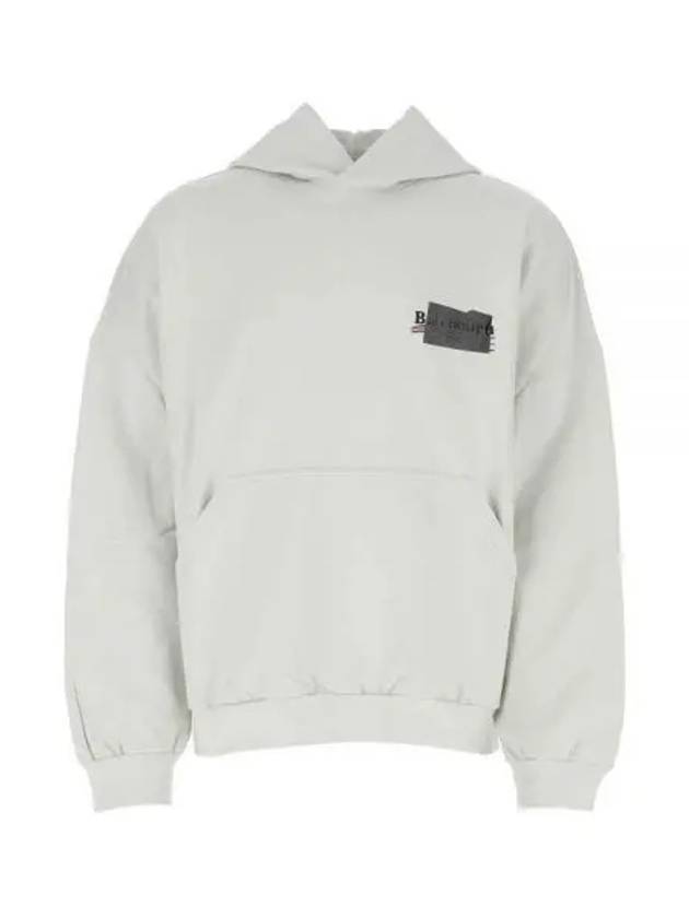 Luxury Balenciaga Trending 2026 Logo Tape Hoodie White