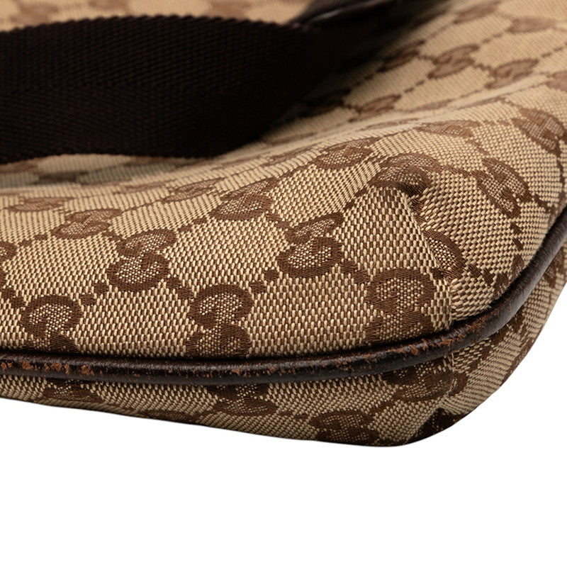 Gucci GG Canvas Shoulder Bag Canvas Leather