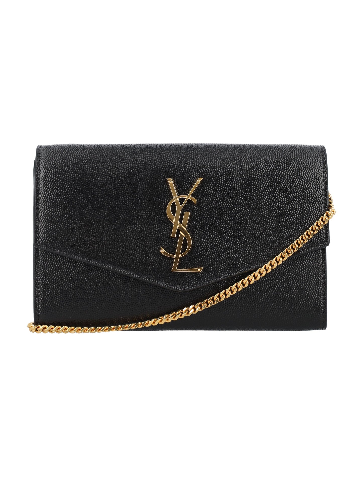Luxury Saint Laurent Trending 2025 Women's Ysl Flap Chain(338Y) in Black | 24A6077881GF0J Color 1000
