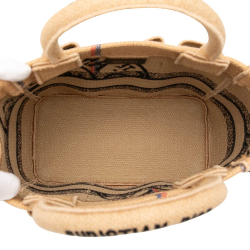Dior Catherine Small Canvas Jute Tote Bag