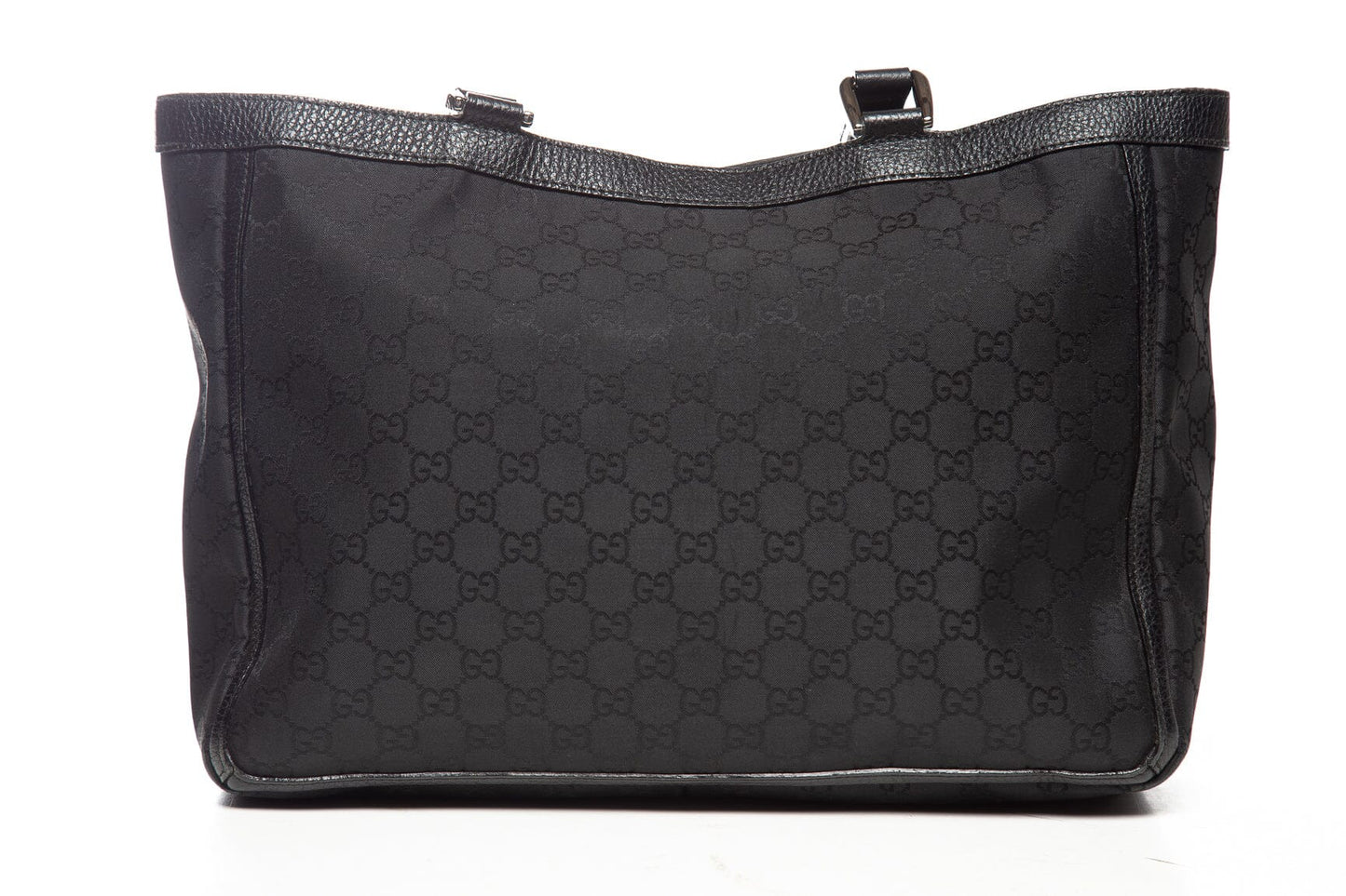 Gucci Black Canvas Mongram Handbag