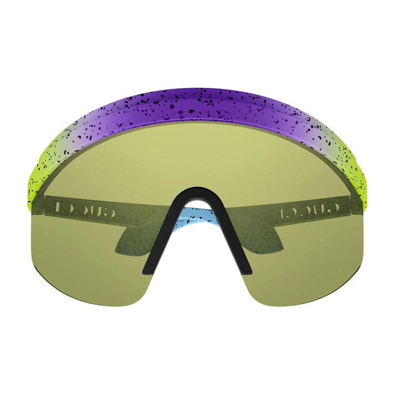 Gucci Sunglasses Shield Semi Rim, Violet Shaded Green Frame and Light Green Lens GG1477S001