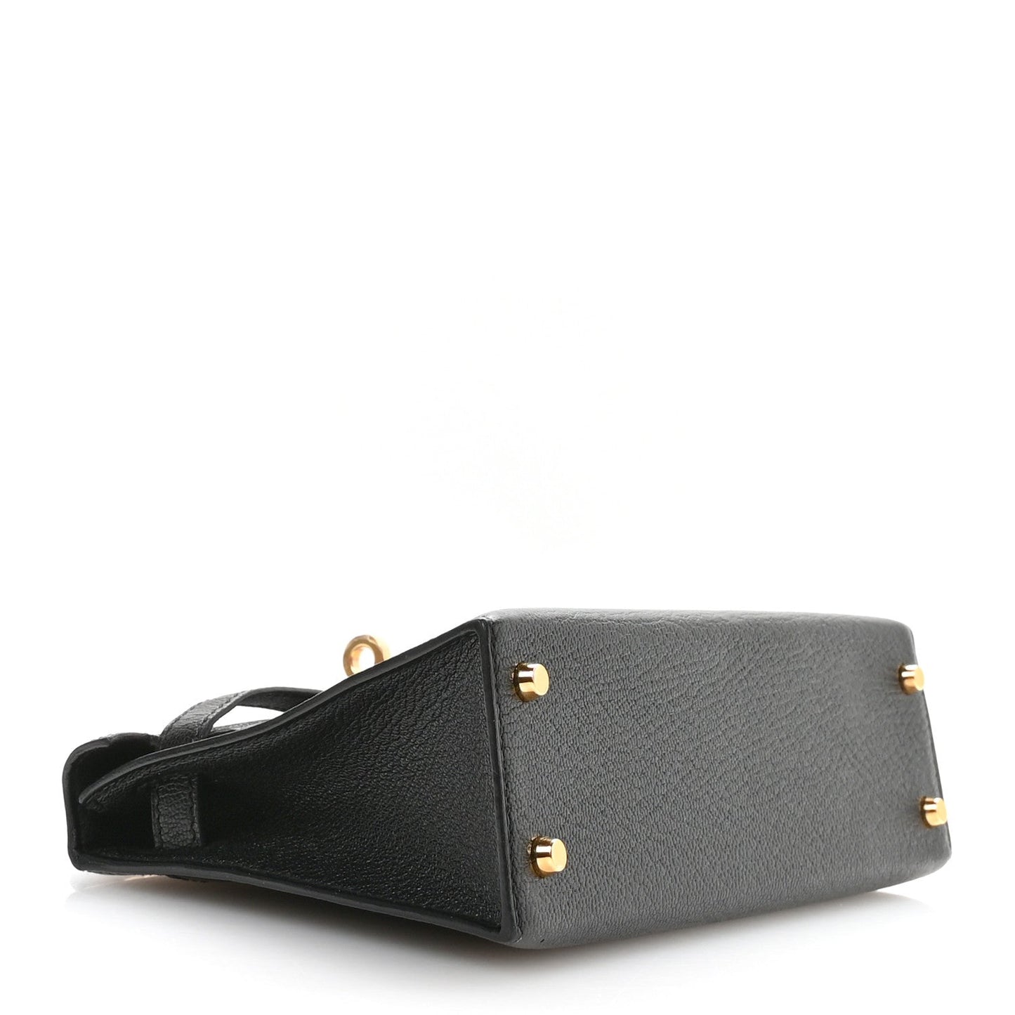 Hermes Chevre Mysore Horseshoe Mini Kelly Sellier 20 Black