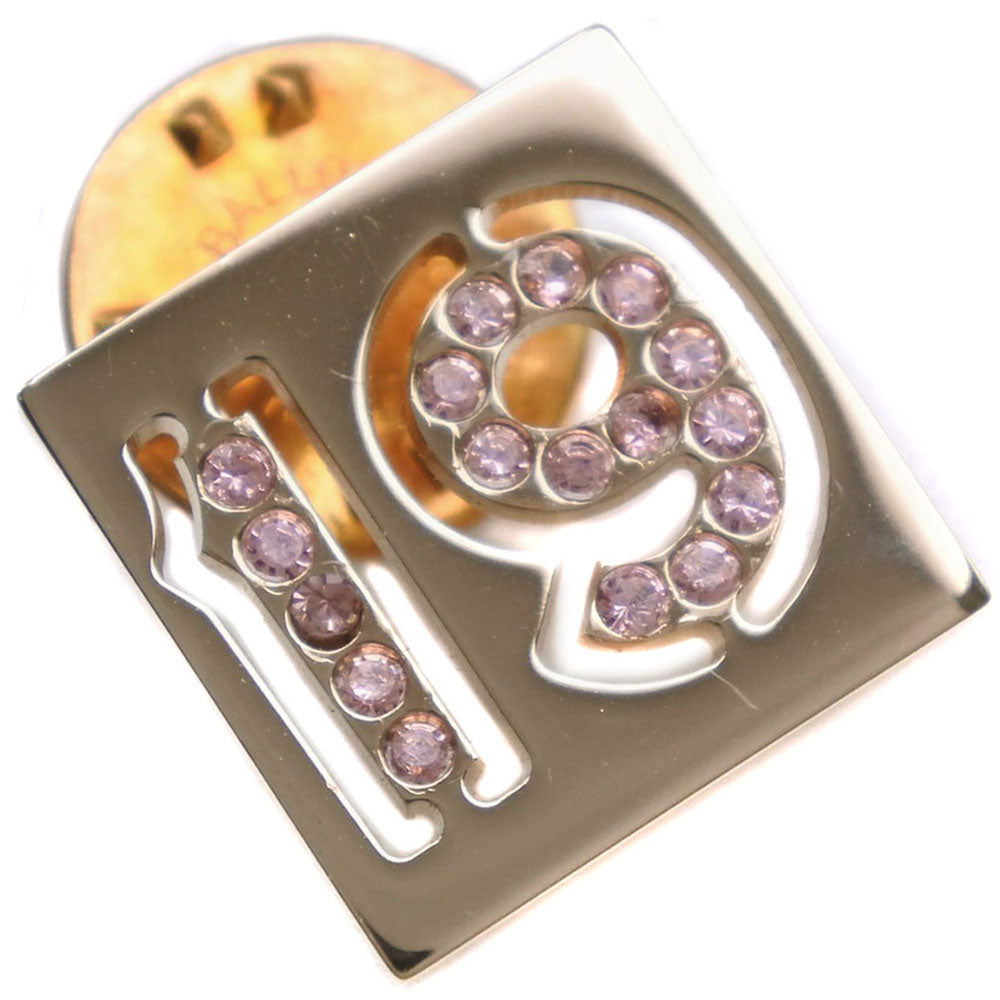 Chanel CHANEL .19 Brooch Pin Brochure G Line Stone Gold 4.1g No.19 ? Secondary?