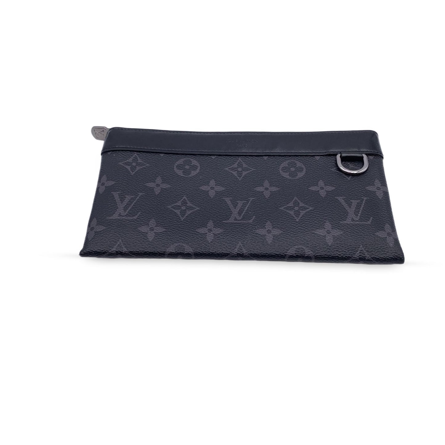 LOUIS VUITTON Monogram Eclipse Canvas Pochette Discovery Clutch Bag