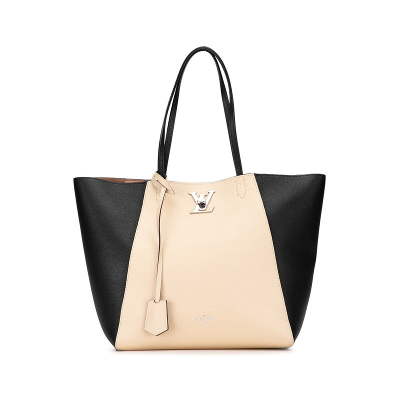 Louis Vuitton Locky Caba M42289 Vanilla Noir Black Grey Leather Louis Vuitton