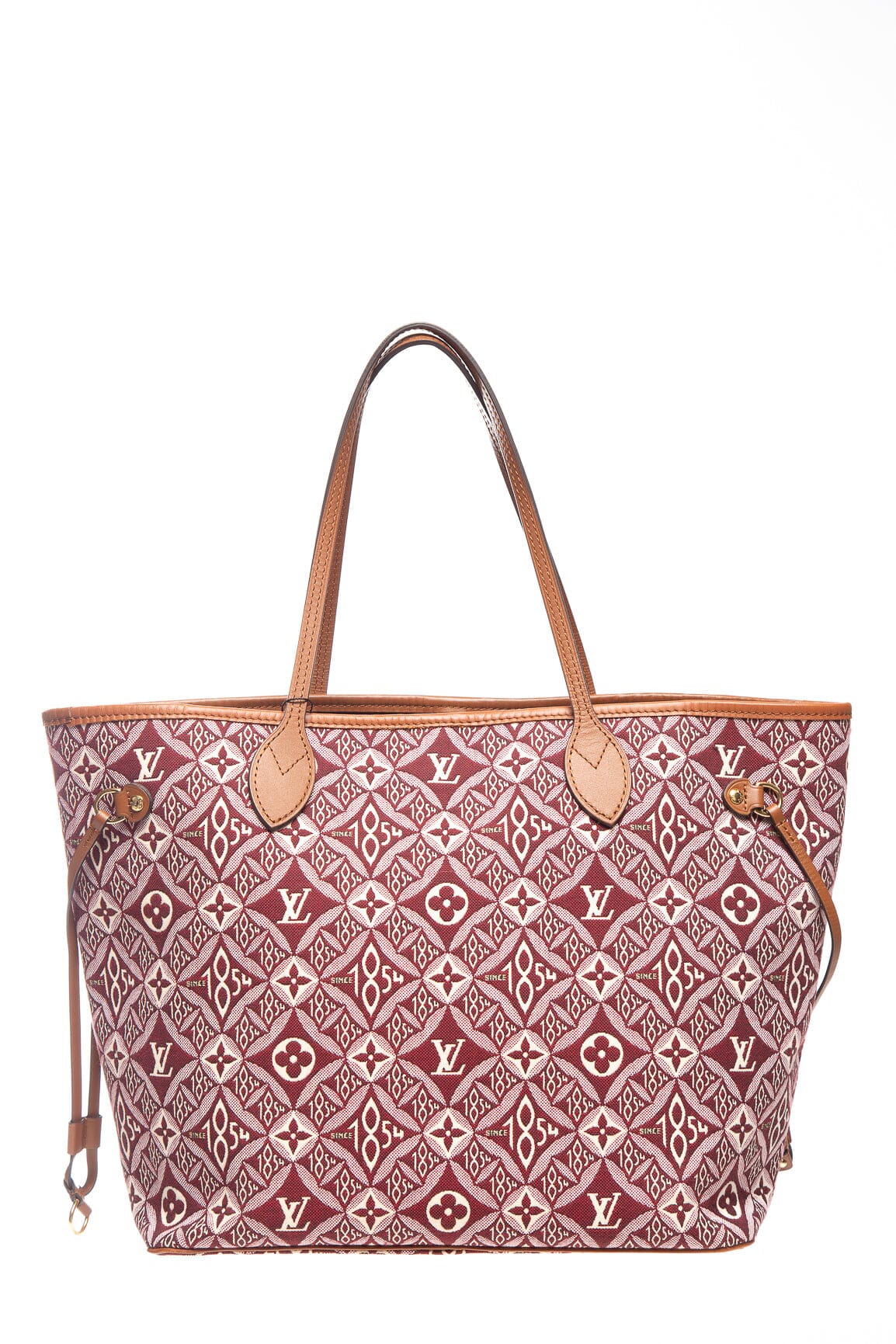 Louis Vuitton 2020 Maroon Jacquard Monogram Since 1854 Neverfull Handbag