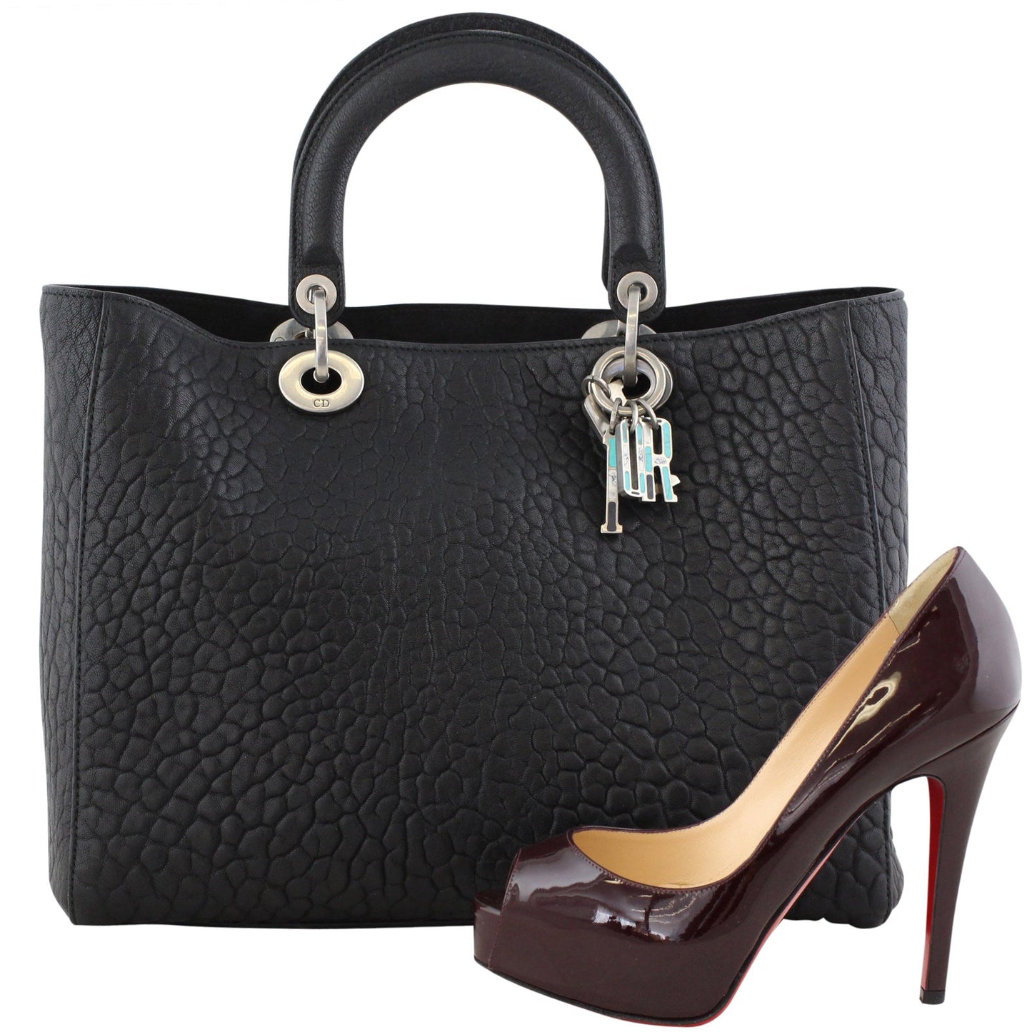 Dior Lady Dior Large Canyon Grained Lambskin