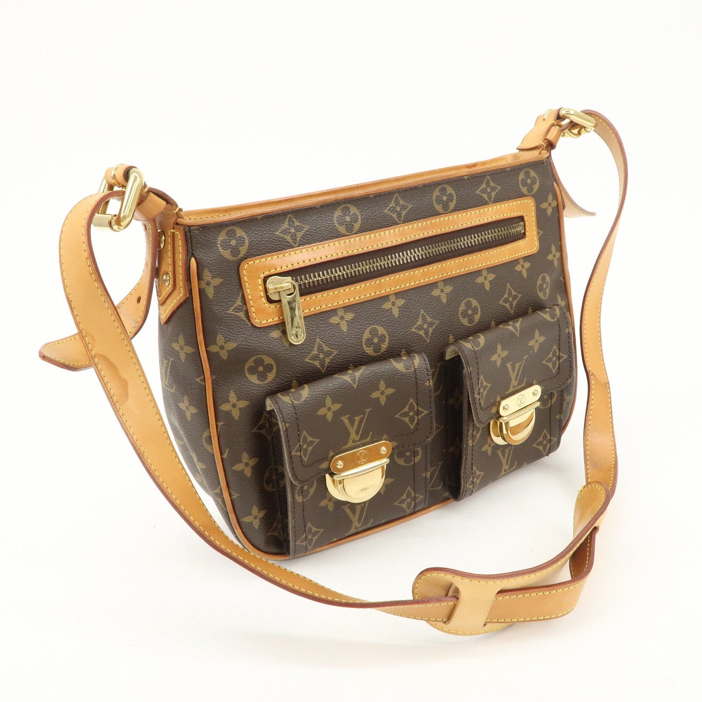 Louis Vuitton Monogram Hudson GM Shoulder Bag M40045