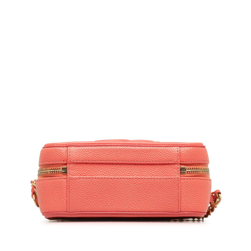 Chanel CC Filigree Caviar Skin 2way Bag Classic Flap