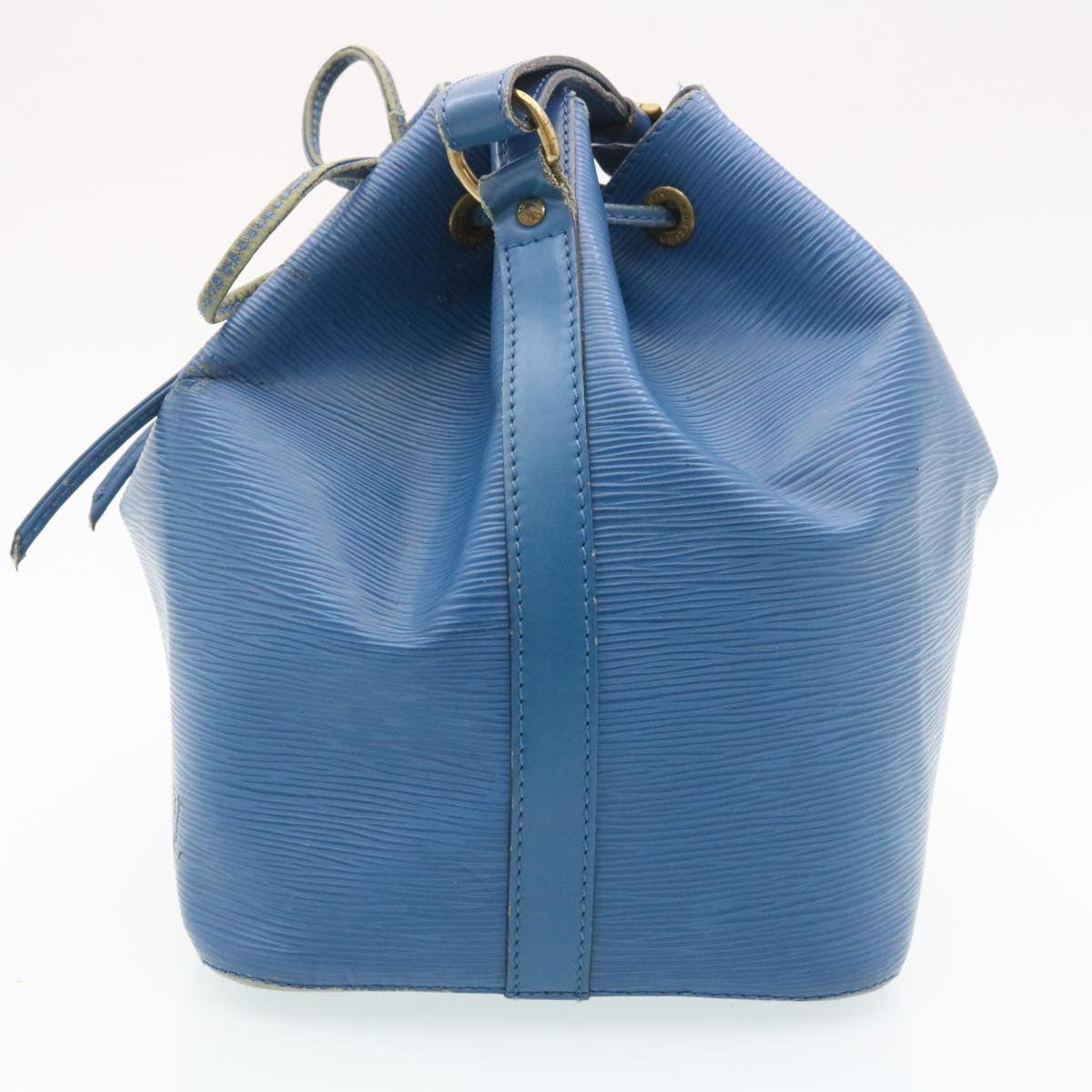 LOUIS VUITTON Epi Petit Noe Shoulder Bag Blue M44105 LV Auth ds423