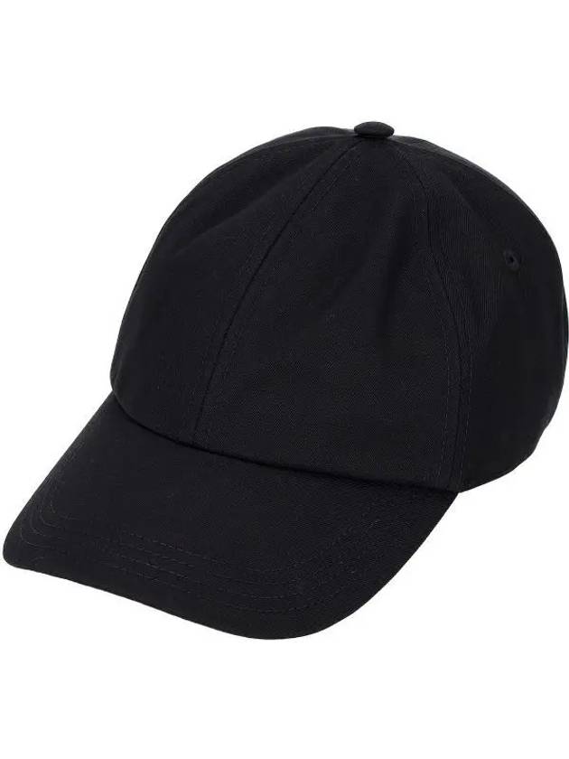 Luxury Burberry Check Lining Base Ball Cap Black