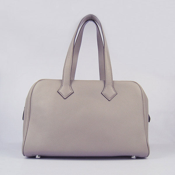 Luxury Hermes Togo leather handbag H2802 grey
