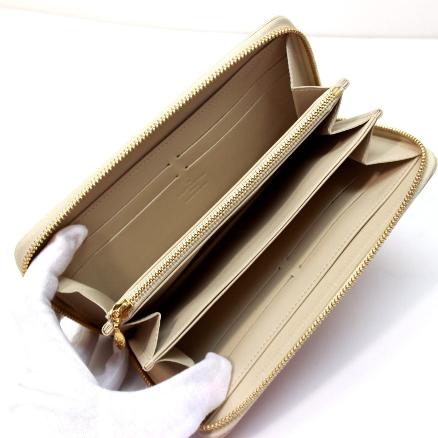 Louis Vuitton Leather Long Wallet (Bi-Fold)