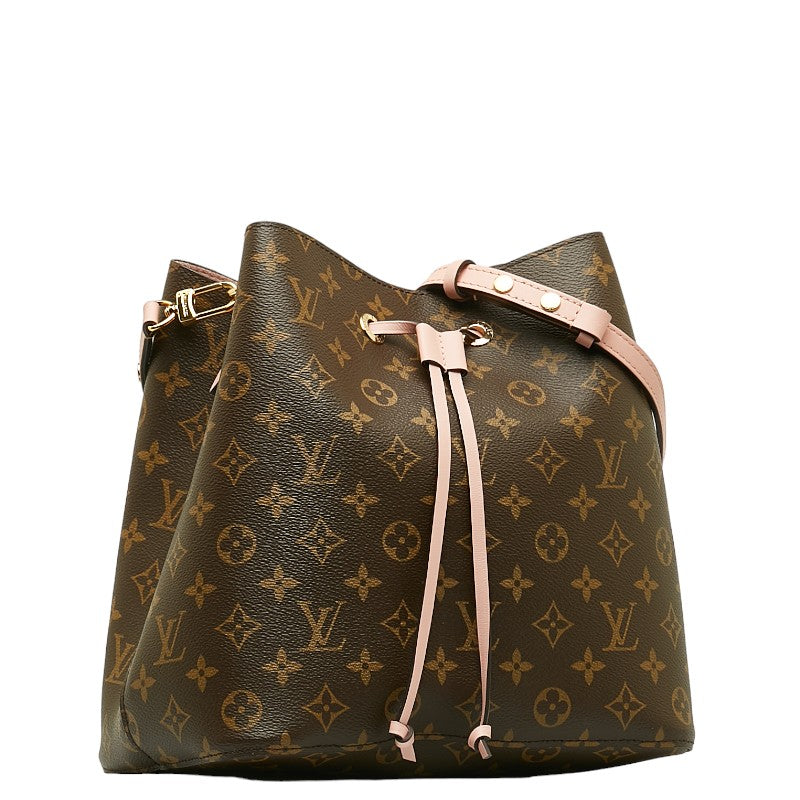 LOUIS VUITTON Louis Vuitton Monogram M44022 Shoulder Bag Rose Puddle Pink Brown Lady Stirling