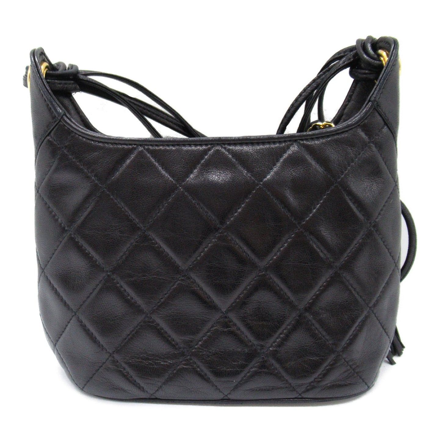 Chanel Chanel Shoulder Bag Fringes Shoulder Bag Black