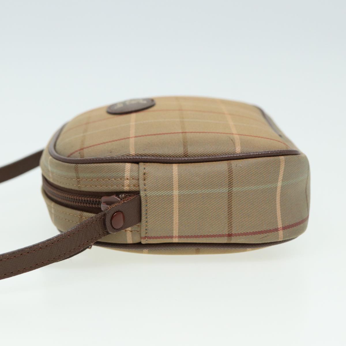 Luxury BurberrySs Nova Check Shoulder Bag Canvas Beige Auth ep4737