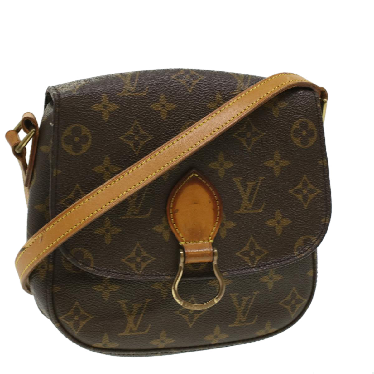 LOUIS VUITTON Monogram Saint Cloud PM Shoulder Bag LV Auth ep488