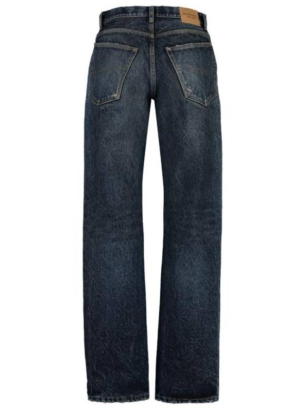 Luxury Balenciaga Trending 2026 Men's Relaxed Jeans Navy