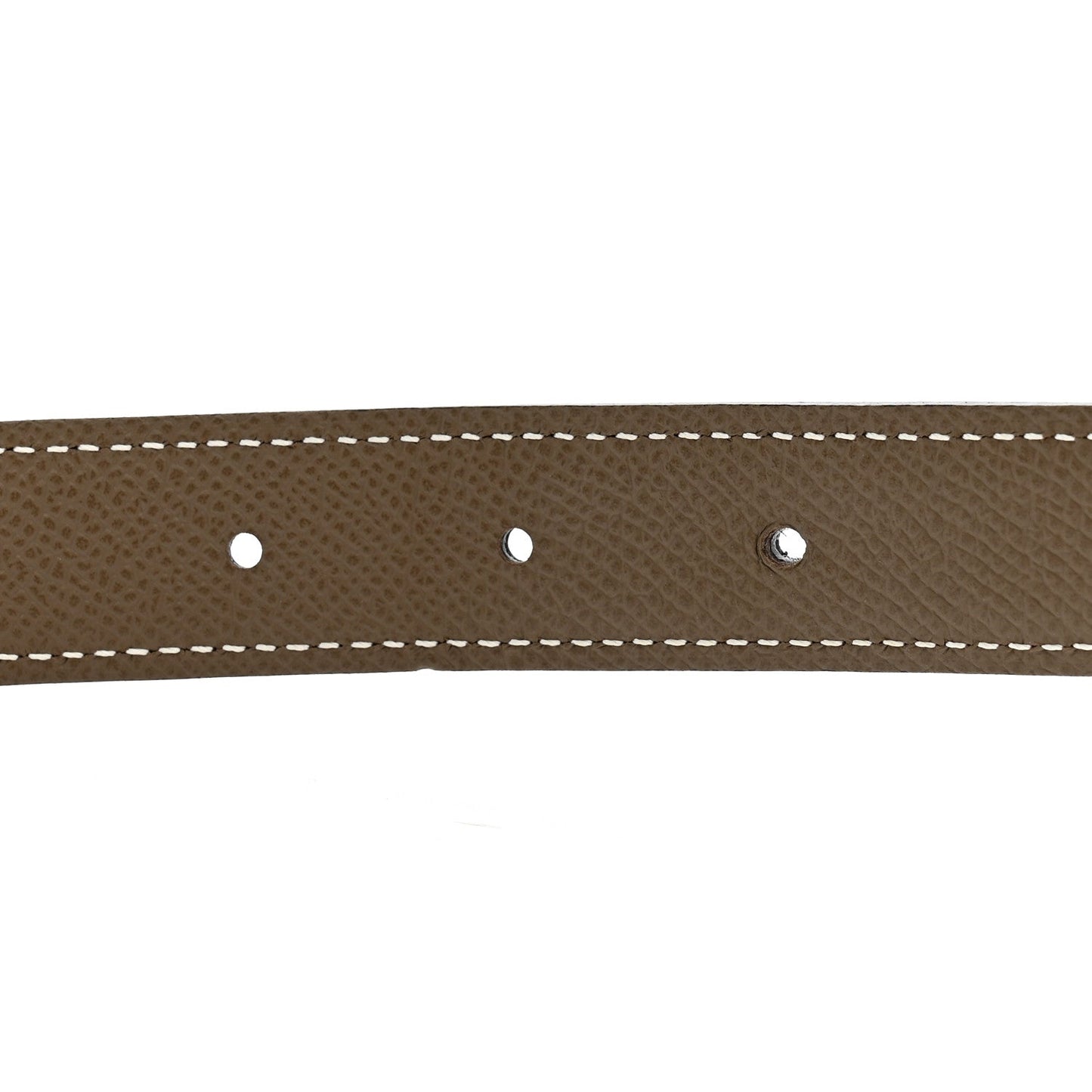 Hermes Swift Epsom 24mm Mini H Belt 85 34 Black Etoupe