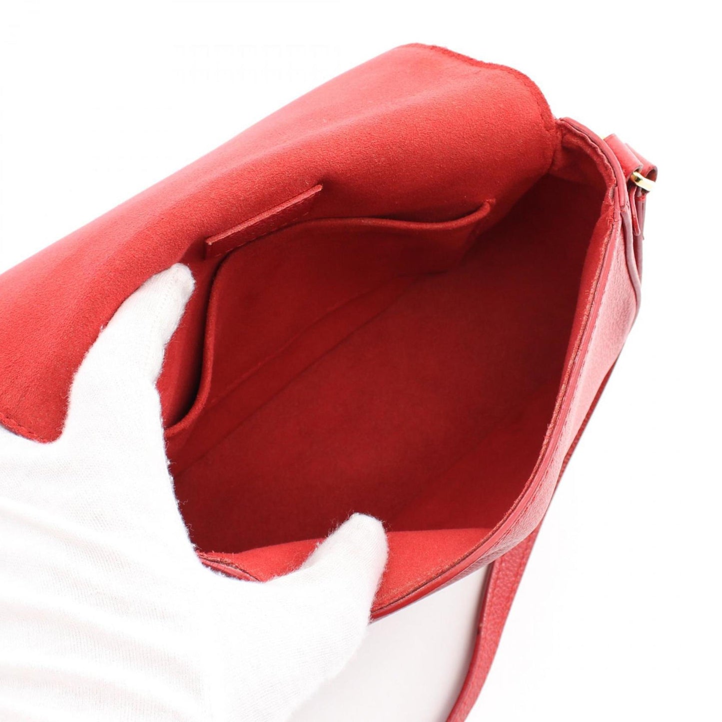 Louis Vuitton Cerise Color Leather Shoulder Bag