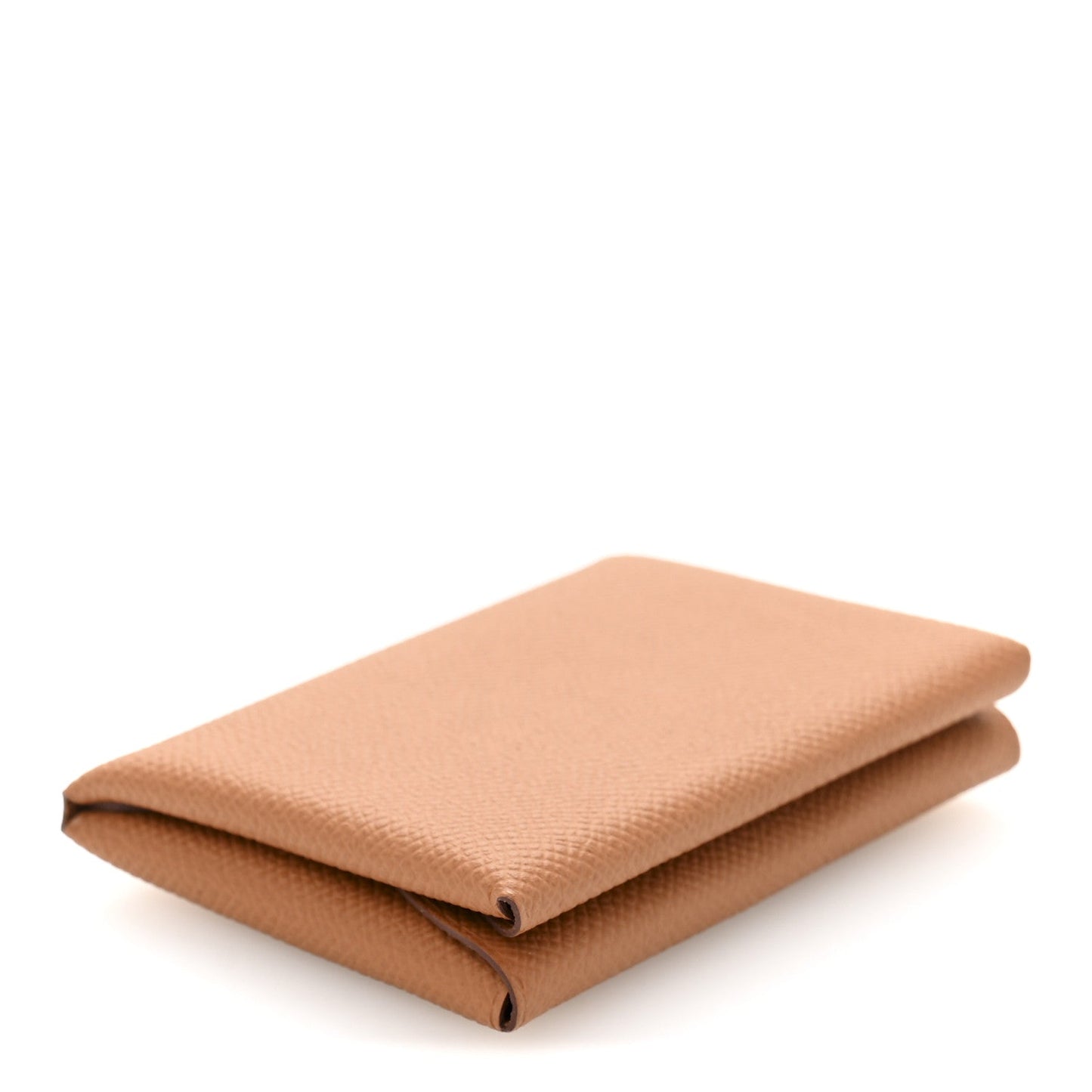 Hermes Epsom Calvi Duo Card Case Gold