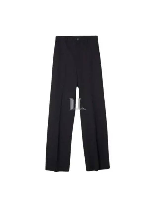 Luxury Balenciaga Trending 2026 Regular Fit Tailored Wide Pans Black