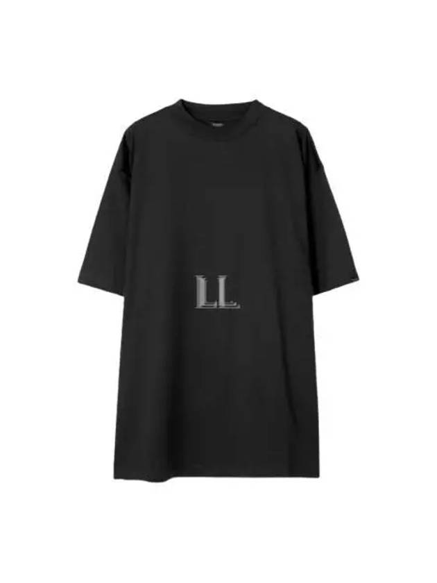 Luxury Balenciaga Trending 2026 Cotton Crew Neck Short Sleeve T-Shirt Black