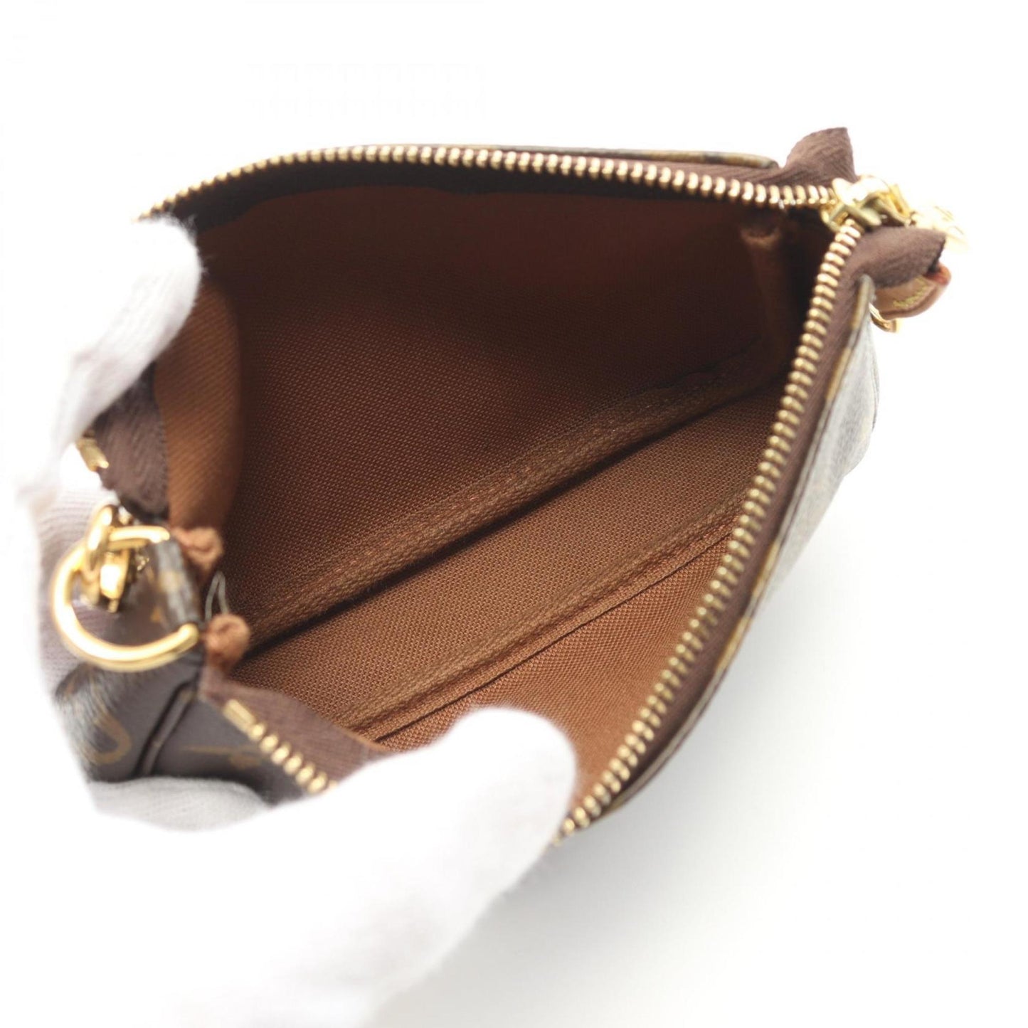 Louis Vuitton Coated Canvas Leather Handbag Pochette