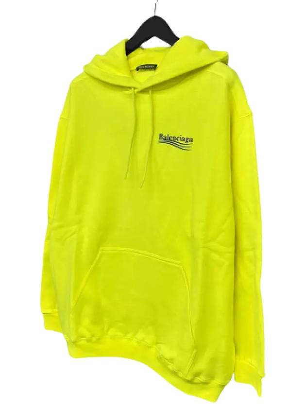 Luxury Balenciaga Trending 2026 Men's Political Wave Logo Hoodie Neon