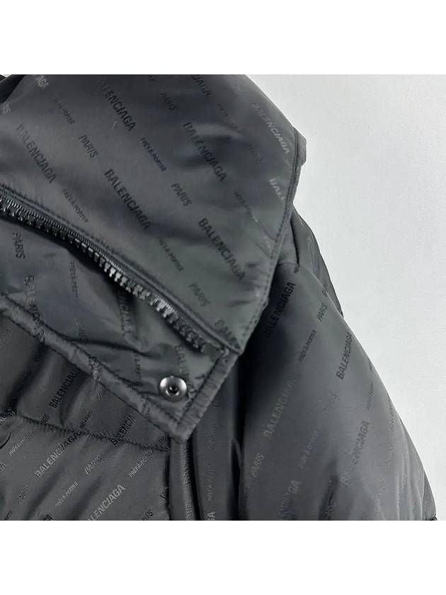 Luxury Balenciaga Trending 2026 Women's Swing Logo Puffer Down Padding Black