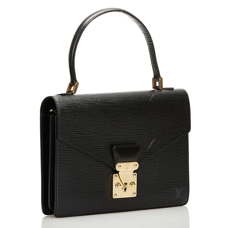Louis Vuitton Epic Concorde Handbag M52132 Noir Black Leather Louis Vuitton