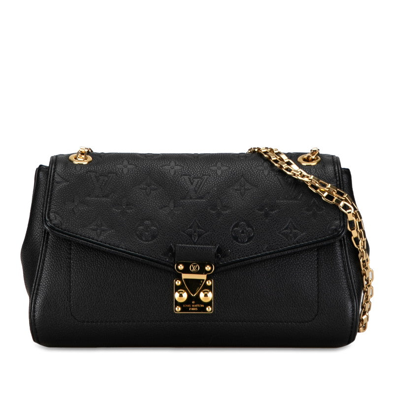 Louis Vuitton Monogram Amplant Sangerman PM Chain Shoulder Bag M48931 Noir Black Leather Louis Vuitton