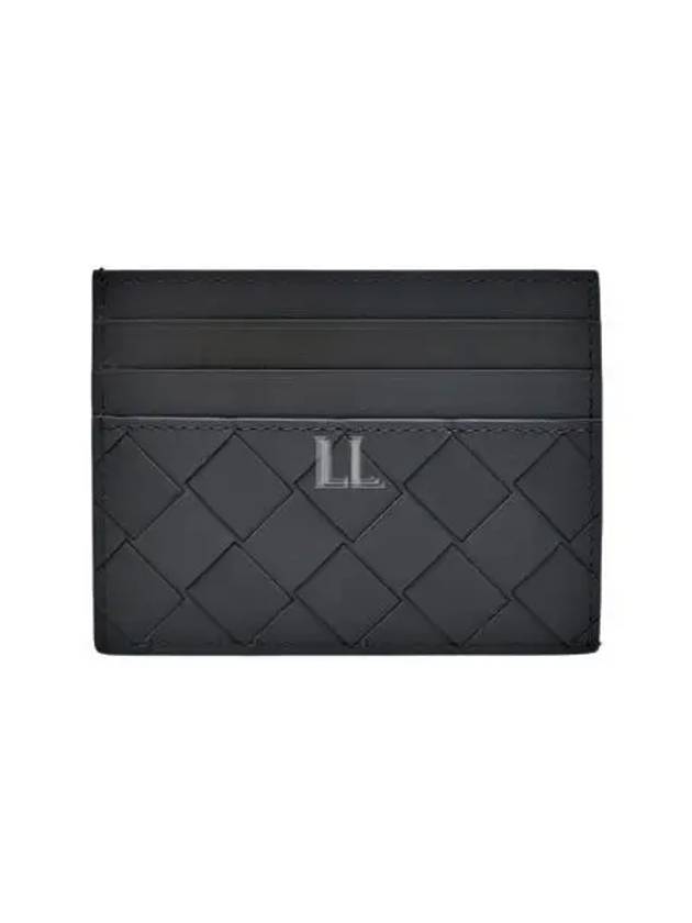 Luxury Bottega Veneta Intrecciato Leather Card Wallet Thunder