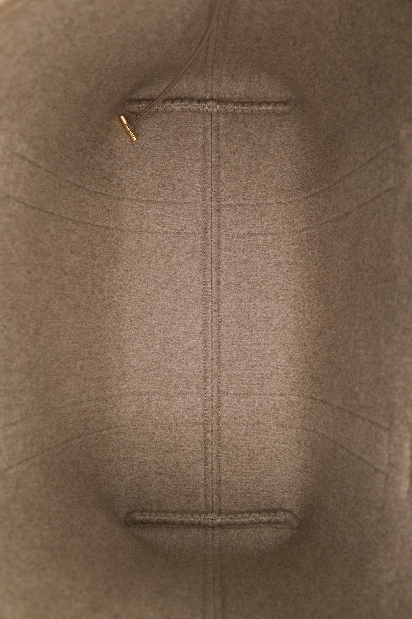 Loro Piana Taupe Calfskin Ghiera Shopper Large Tote