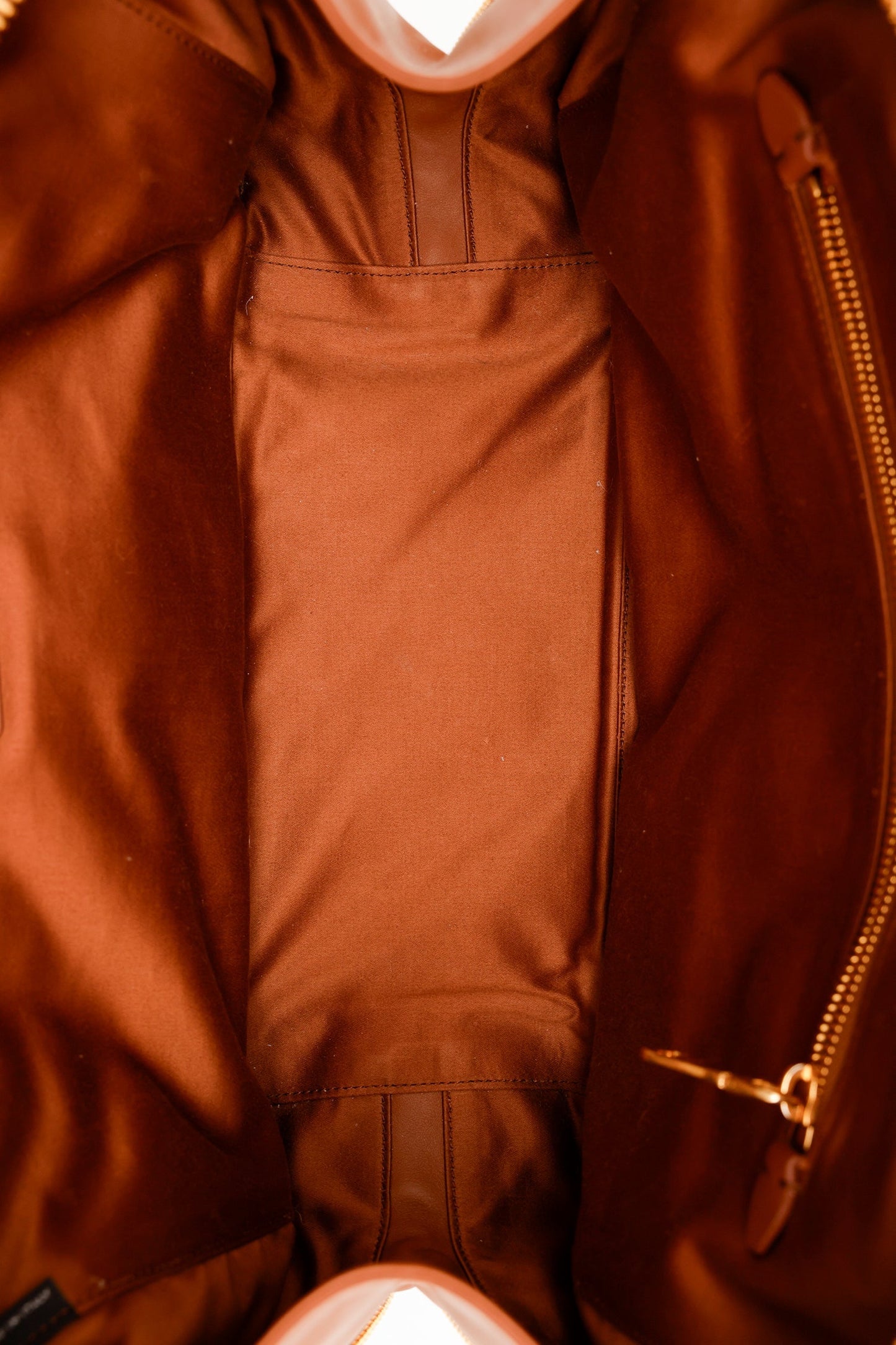 Miu Miu Brown Leather Beau Medium Top Handle Bag with Charm