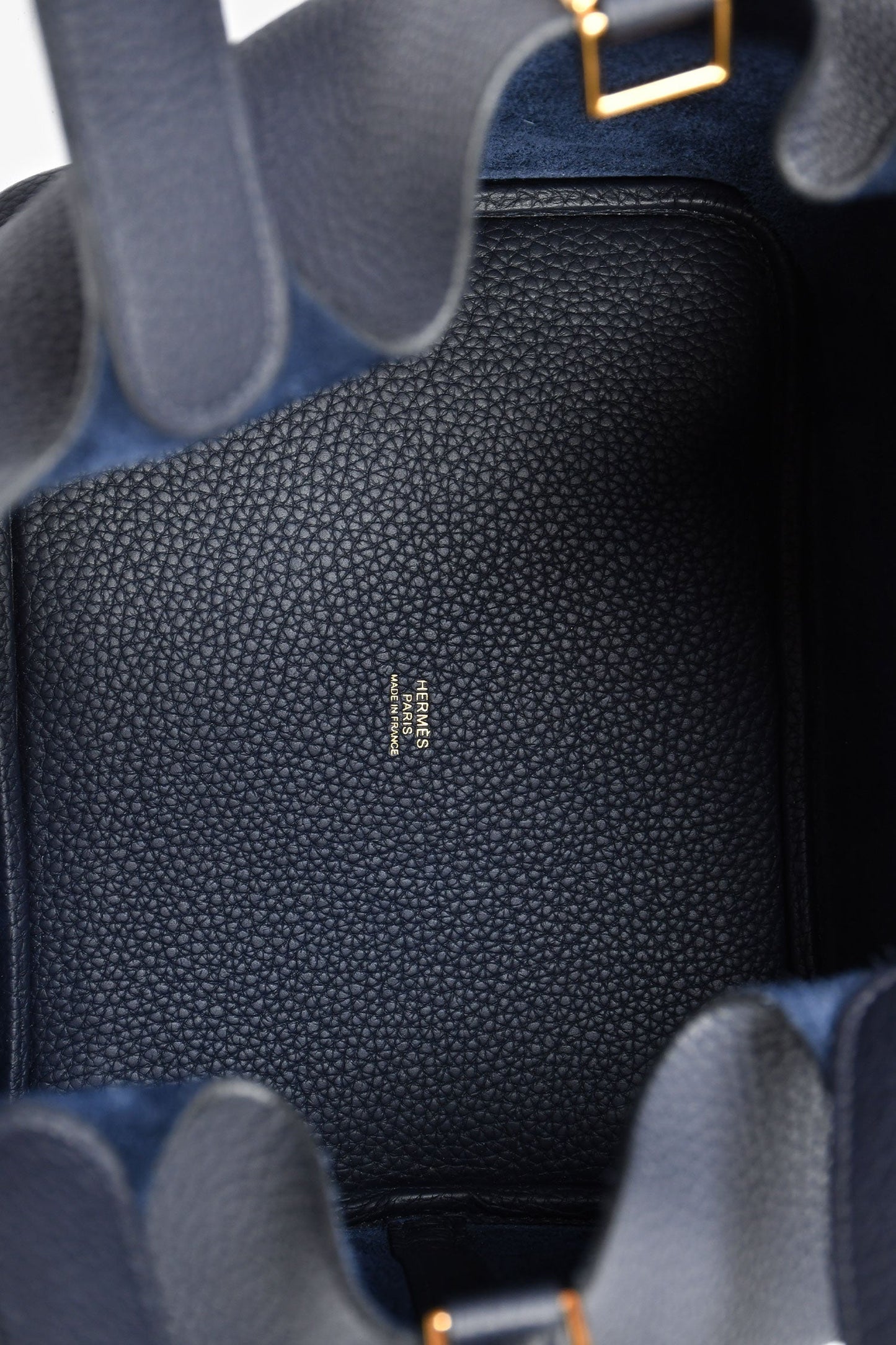 Hermès 2020 Navy Clemence Leather Picotin 22 Top Handle