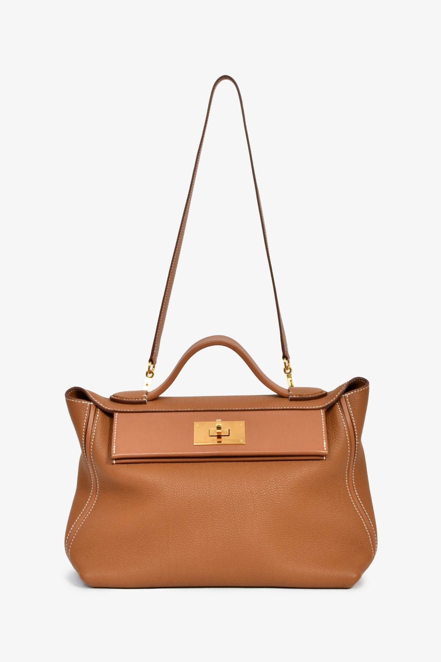 Hermès 2025 Gold Togo Leather 24/24 29 Top Handle