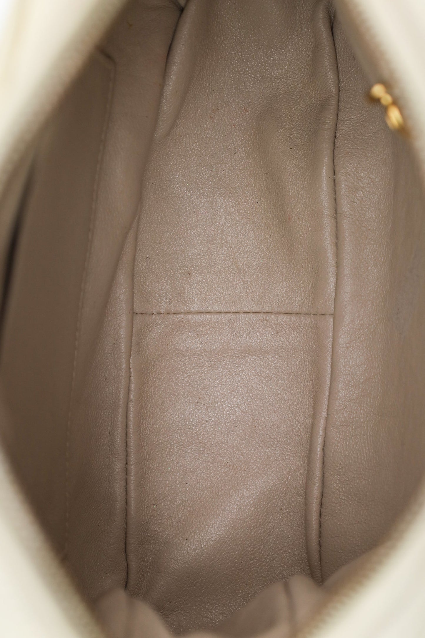 Chanel™ 1994-96 Cream Quilted Lambskin CC Mini Camera Bag