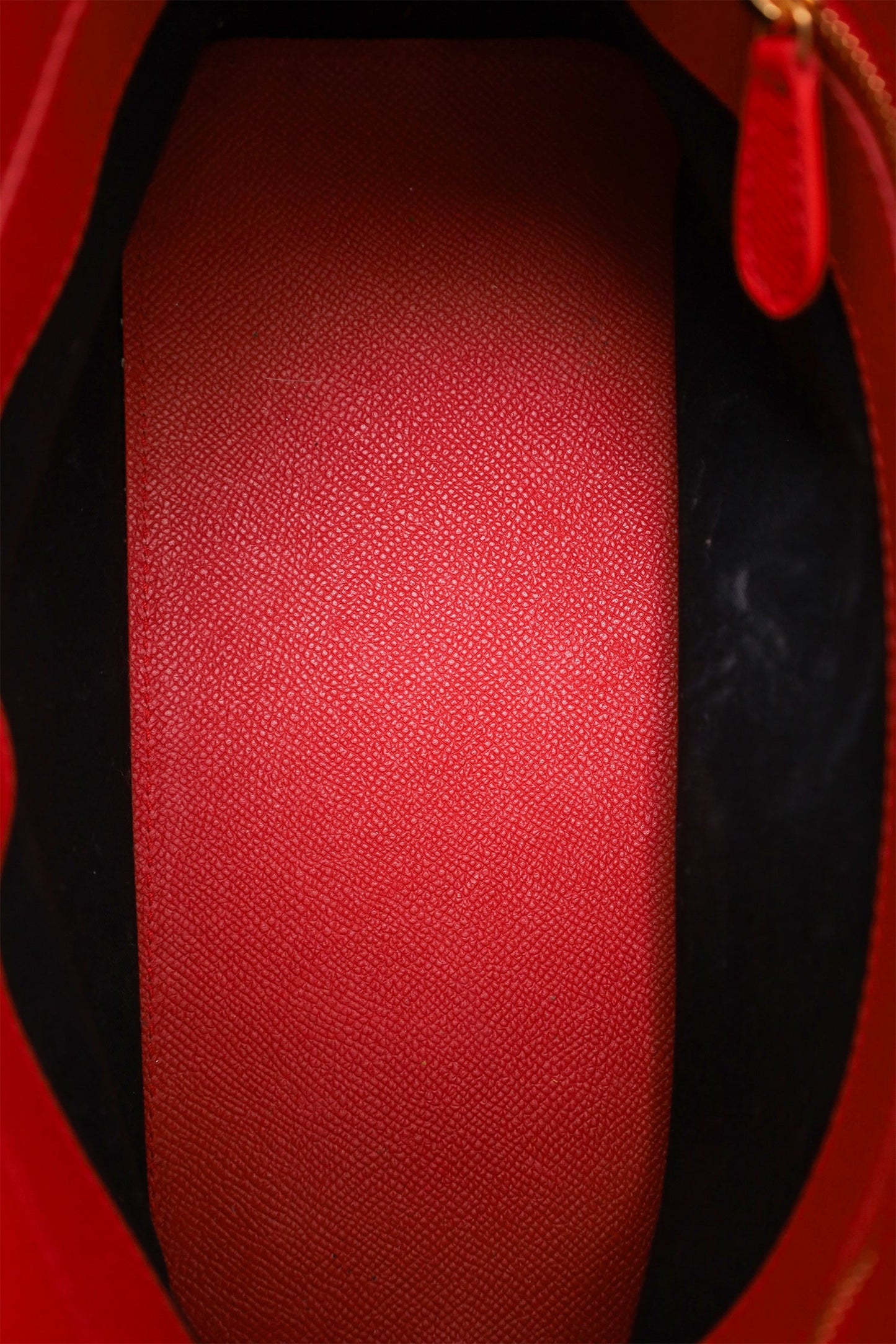 Balenciaga Red Grained Calfskin M Ville Top Handle Bag with Strap