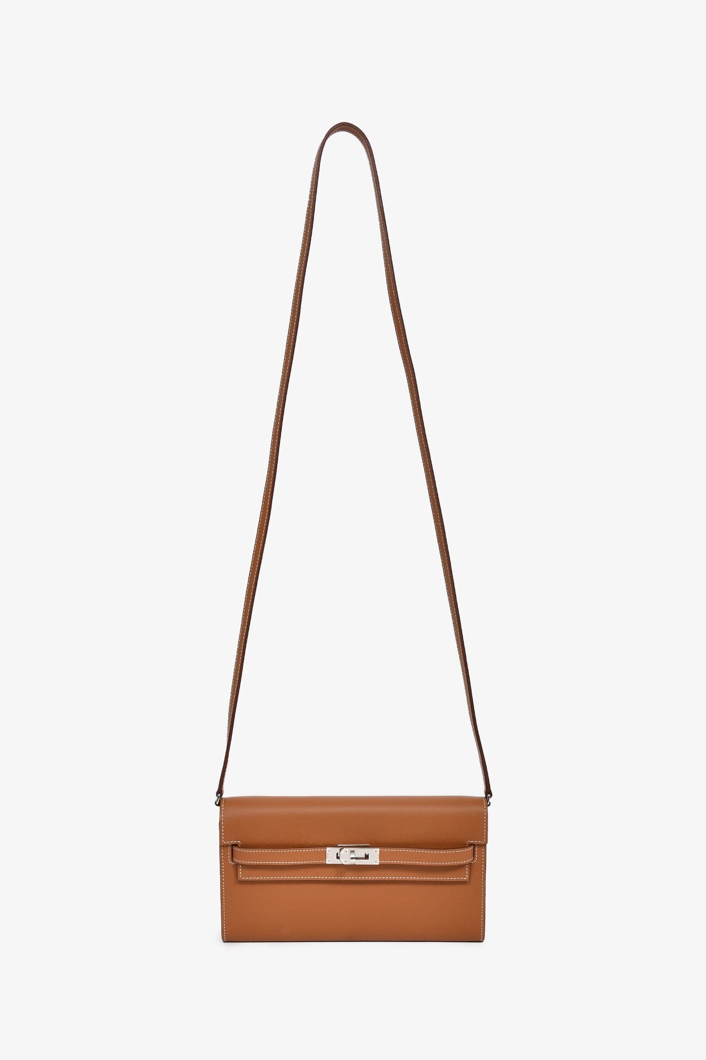 Hermès 2025 Gold Evercolor Leather Kelly To Go Wallet